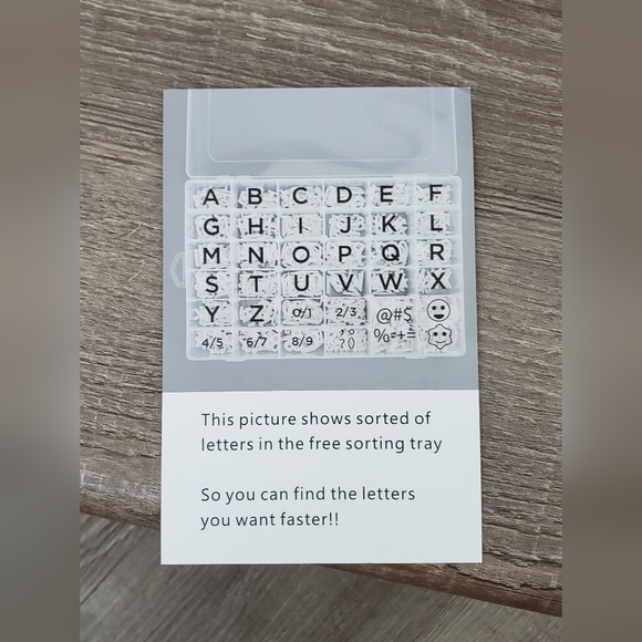 framed interchangeable message / letter board. frame, stand and letters new - Picture 4 of 7